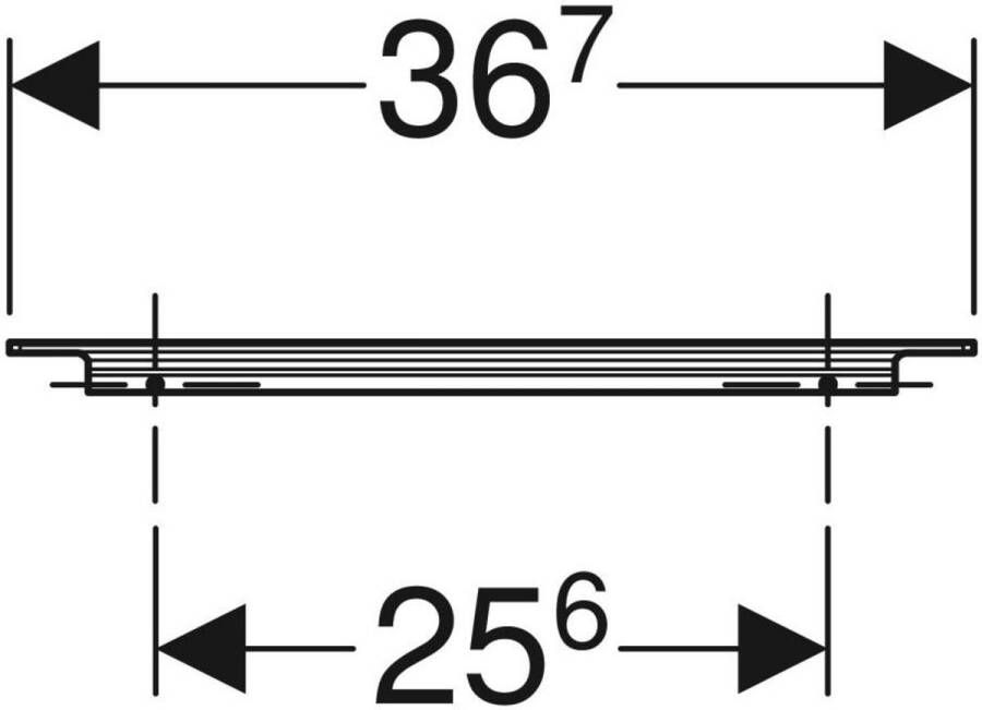 Geberit Icon meubelgreep 36 7cm chroom