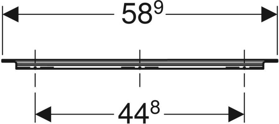 Geberit Icon meubelgreep 58 9cm chroom