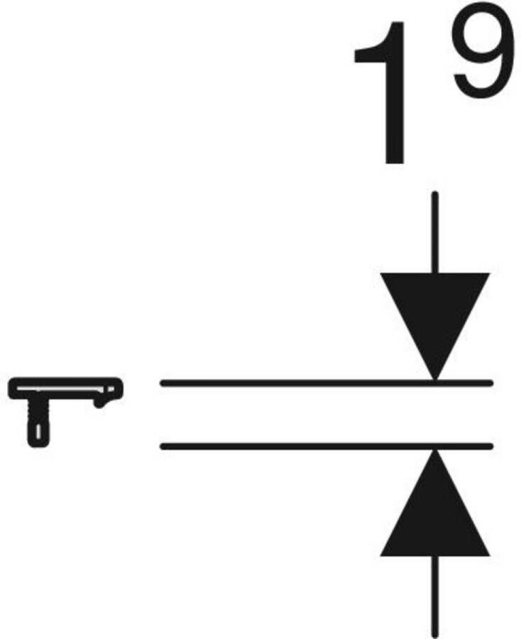 Geberit Icon meubelgreep 58 9cm chroom