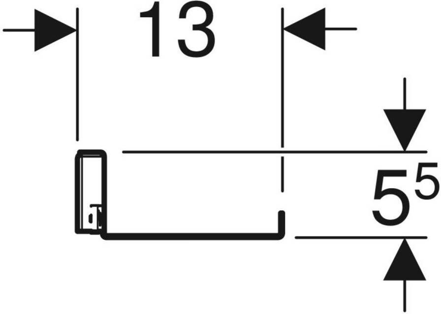 Geberit iCon planchet 45cm mat wit