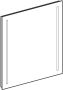 GEBERIT Option Basic Spiegel wand verlichting aan weerskanten 600 x 650 x 42mm (BxHxD) zilver glas (met bevestigingsmateriaal) - Thumbnail 2