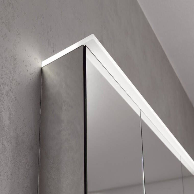 Geberit Option Plus spiegelkast 120x70cm 3 deuren LED verlichting