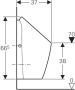 Geberit Preda urinoir waterloos geschikt voor geintegr.besturing wit 116.075.00.1 - Thumbnail 2