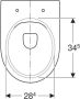 Geberit Renova toilet diepspoel PK-uitlaat rimfree wit - Thumbnail 3