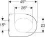 Geberit Renova toiletzitting met deksel topfix en softclose pergamon - Thumbnail 3