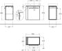 Geberit Renova Compact fonteinonderbouwkast 1 deur met handdoekhouder 44.8x60.4x25.2cm links wit 862250000 - Thumbnail 2