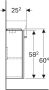 Geberit Renova Compact fonteinkast 1 deur 34.8x60.4x25.2cm links rechts lichtgrijs 862041000 - Thumbnail 4