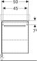 GEBERIT Renova Compact wastafelonderbouwkast 50 cm 1 deur lichtgrijs hoogglans greep chroom 862056000 - Thumbnail 4