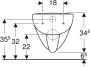 GEBERIT Renova Plan wandcloset diepspoel zonder spoelrand PK hxbxd 345x355x540mm glans wit - Thumbnail 3