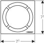 Geberit rooster 8x8 cm voor douchevloerputten cirkel uitvoering rvs - Thumbnail 3