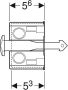 GEBERIT toebehoren onderdelen voor spoelreservoir ruwbouwset met electronische inbouwdoos voor DuoFresh moduul - Thumbnail 4