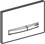 Geberit Sigma50 bedieningplaat 2-toets spoeling frontbediening voor toilet 24.6x16.4cm chroom lava 115.788.JK.2 - Thumbnail 2