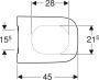 Geberit Smyle Square closetzitting met deksel met softclose sandwichvorm topfix wit 500240011 - Thumbnail 3