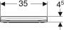 Geberit Smyle Square closetzitting met deksel met softclose sandwichvorm topfix wit 500240011 - Thumbnail 4