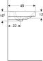 GEBERIT Smyle Wastafel vierkant 1x waskom overloop keramiek 1200 x 480 x 165mm (BxDxH) wit - Thumbnail 3