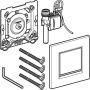 Geberit Type 30 urinoir bedieningsplaat pneumatisch glans wit strook & toets mat chroom - Thumbnail 7