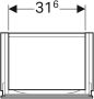 GEBERIT Xeno2 Onderbouwkast fontein rechthoekig 1x deur spaanplaat 525 x 380 x 265mm(HxBxD ) scultura grijs - Thumbnail 5