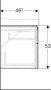 GEBERIT Xeno2 wastafelonderkast 4 laden soft-close wandmontage hxbxd 530x1174x462mm scultura grijs - Thumbnail 4