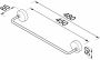 Geesa 27 collection handdoekhouder wand 45 cm chroom 912707 02 45 - Thumbnail 2