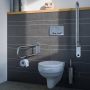Geesa Comfort & Safety Toiletrolhouder voor toiletbeugel Chroom 91580502 - Thumbnail 4