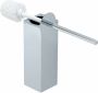 Geesa Modern Art Toiletborstel met houder Chroom (witte borstelkop) 91351002 - Thumbnail 3