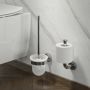 Geesa Naxos Toiletborstel met houder Chroom (witte borstelkop) 916211-02 - Thumbnail 3