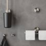 Geesa Opal Toiletborstel Met Houder 11 5x11 5 cm Geborsteld RVS - Thumbnail 3