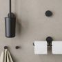 Geesa Opal toiletrolhouder dubbel 28 x 6 6 x 8 4 cm zwart - Thumbnail 4