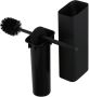 Geesa Shift Toiletborstel met houder Zwart (zwarte deksel en borstel) 9199110606 - Thumbnail 2