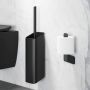 Geesa Shift Toiletborstel met houder Zwart (zwarte deksel en borstel) 9199110606 - Thumbnail 3
