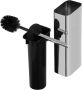 Geesa Shift Toiletborstel met houder Chroom (zwarte deksel en borstel) 9199110206 - Thumbnail 2