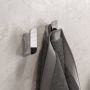 Geesa Shift handdoekhaak medium met driehoekpatroon 3 x 2 3 x 7 1 cm chroom - Thumbnail 3