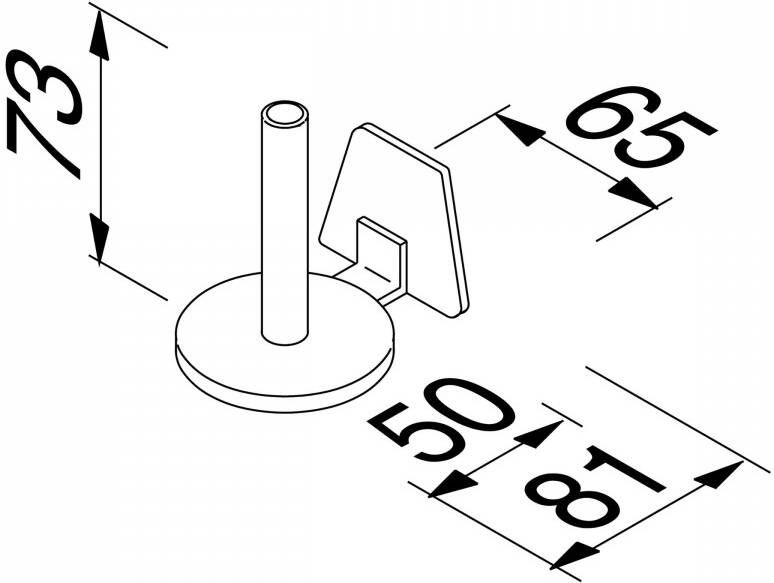 Geesa Standard reserverolhouder chroom