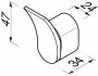 GEESA Wynk handdoekhaak met 1 haak zamak verchroomd hxdxl 47x34x24mm kleur chroom - Thumbnail 4