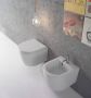 Globo Forty3 rimless hangtoilet verkort 43cm met zitting SC & QR glans wit - Thumbnail 2