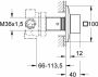 Grohe Allure Brilliant afbouwdeel v 5 functies inbouw omstelkraan chroom 19798000 - Thumbnail 2