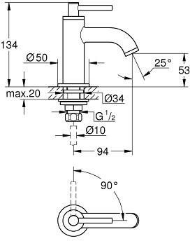 Grohe Atrio fonteinkraan supersteel