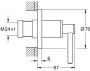 Grohe Atrio Inbouwthermostaat 1 knop stopkraan chroom 19088003 - Thumbnail 2
