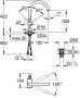 Grohe Atrio Wastafelkraan Opbouw uitloop 18cm XL-size push open afvoerplug chroom 32647003 - Thumbnail 2