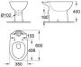 GROHE Bau Ceramic staande wc zonder spoelrand glanzend keramiek Alpine Wit horizontale afvoer - Thumbnail 2
