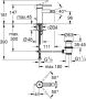 Grohe Essence 1-gats bidetkraan S-size m. waste Supersteel 24178DC1 - Thumbnail 3