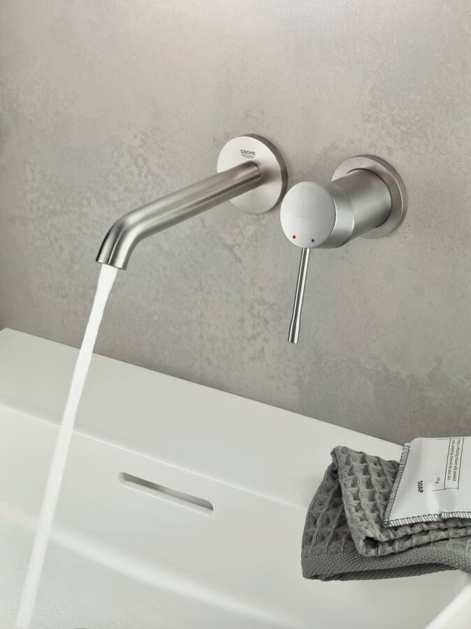 Grohe Essence tweegats wastafelmengkraan M-Size cool sunrise