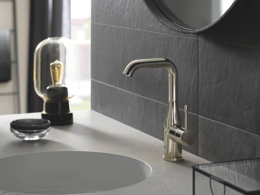 Grohe Essence Wastafelmengkraan L-Size met hoge uitloop incl. waste Supersteel