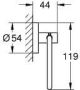 Grohe Essentials closetrolhouder zonder deksel nikkel geborsteld 40689EN1 - Thumbnail 2