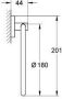 GROHE Essentials handdoekring rond wand 1-gats 180mm diameter chroom 40365001 - Thumbnail 2