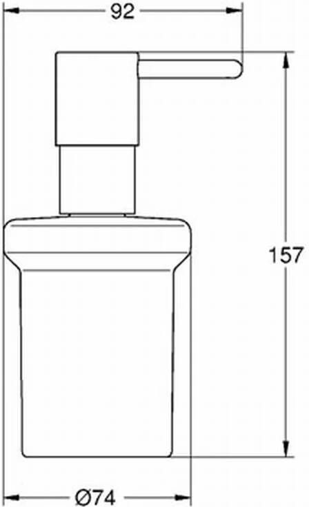 Grohe Essentials zeepdispenser zonder houder 160ml Cool sunrise