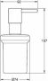 Grohe Essentials zeepdispenser glas zonder houder brushed hard graphite 40394AL1 - Thumbnail 2