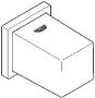 Grohe Euphoria Cube wandaansluitbocht buitendraad beveiliging tegen terugstroming chroom 27704000 - Thumbnail 3
