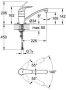 GROHE Euroeco Keukenmengkraan eengreeps 206mm hoogte 109mm hoogte kraanmond 226mm voorsprong uitloop laag draaibaar chroom - Thumbnail 2