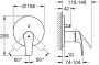 Grohe Eurosmart Inbouw badmengkraan 15.8cm rond chroom 24043003 - Thumbnail 4